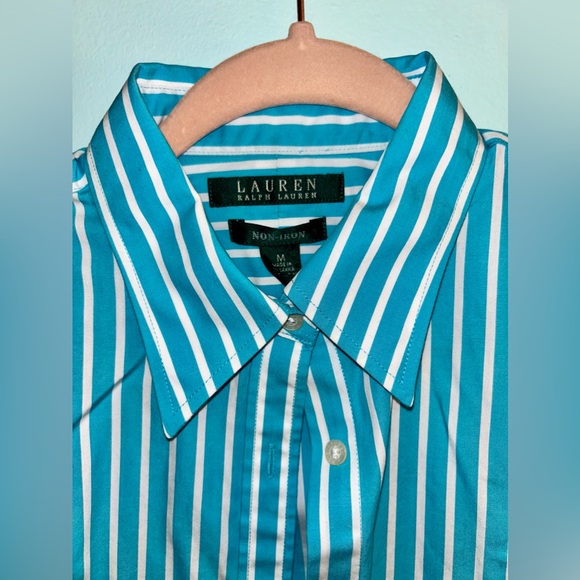 Ralph Lauren Cotton Stretch Easy Care Cotton Shirt - Medium - Picture 2 of 2